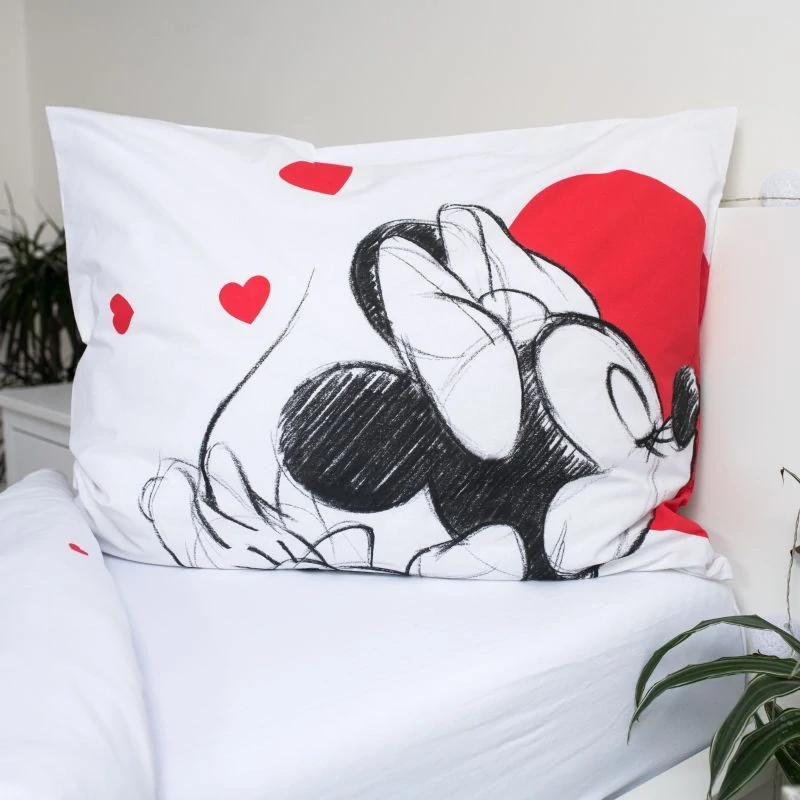 JERRY FABRICS Povlečení Mickey a Minnie Love 05 Bavlna, 140/200, 70/90 cm