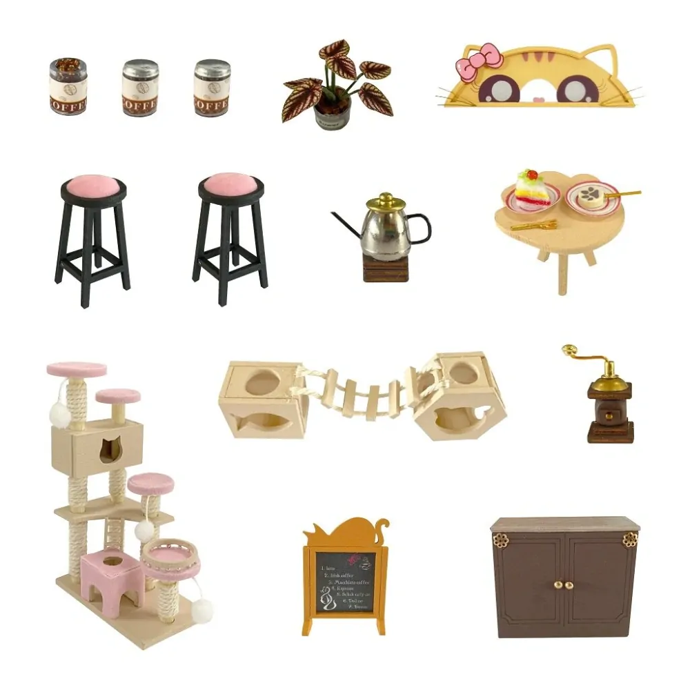 2Kids Toys miniatura domečku Kočičí kavárna se zahrádkou