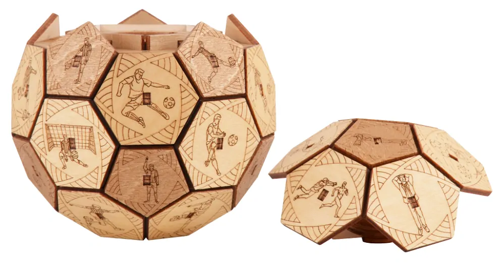 EscapeWelt Dřevěný hlavolam Quest Ball