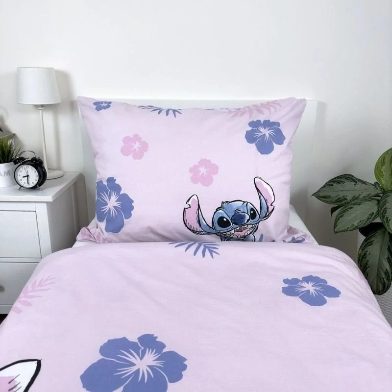 Jerry Fabrics Povlečení Lilo and Stitch Pink  Bavlna, 140/200, 70/90 cm