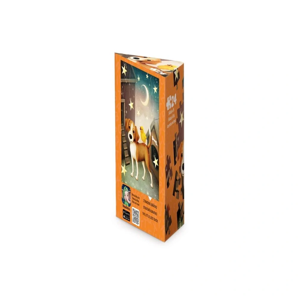 Dino Puzzle triangl Ztracené kuřátko 24 dílků