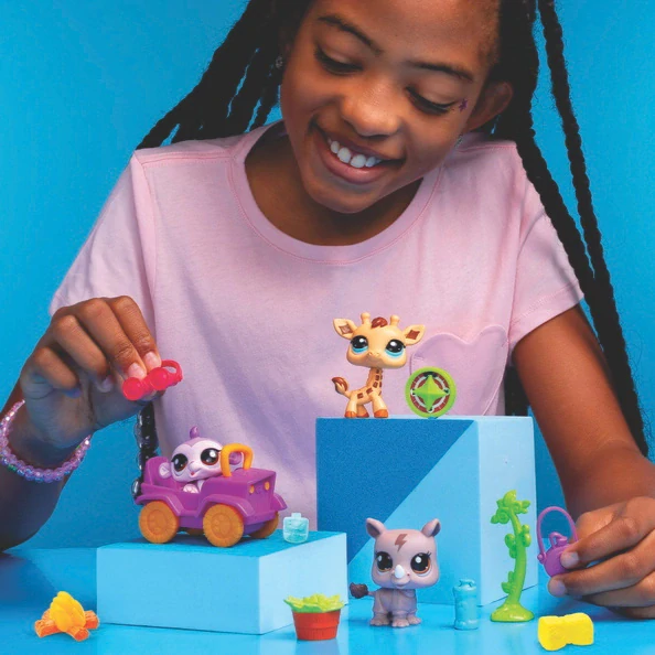 Hasbro Littlest Pet Shop 3 zvířátka Safari