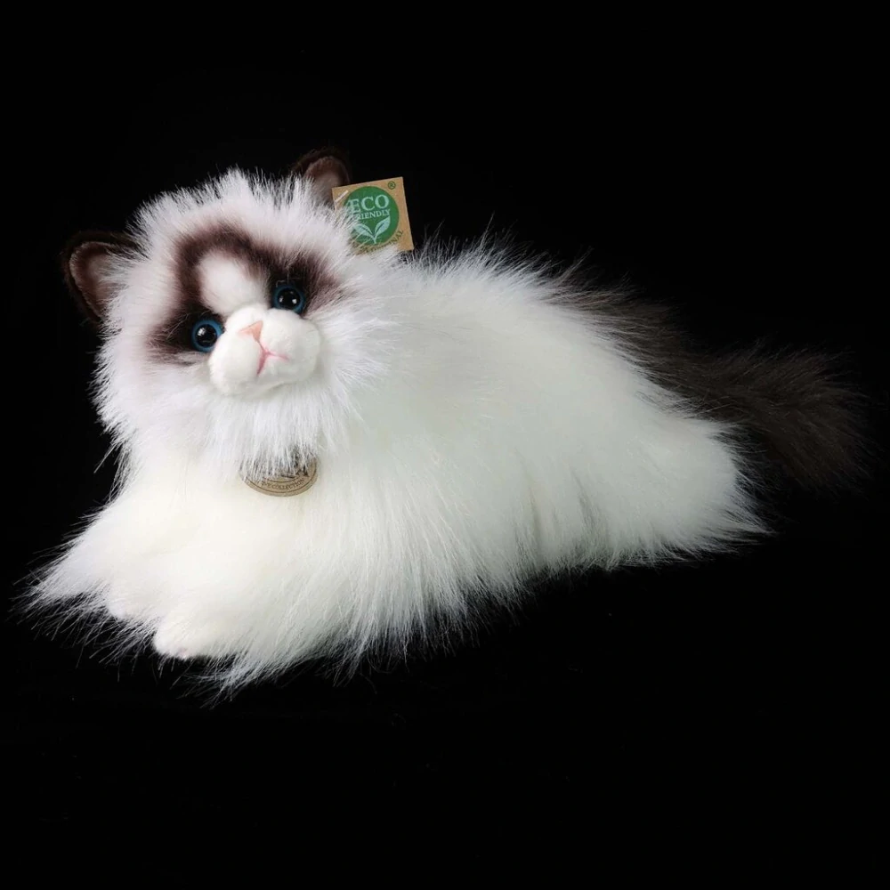 Rappa Plyšová kočka ragdoll ležící 35 cm ECO-FRIENDLY