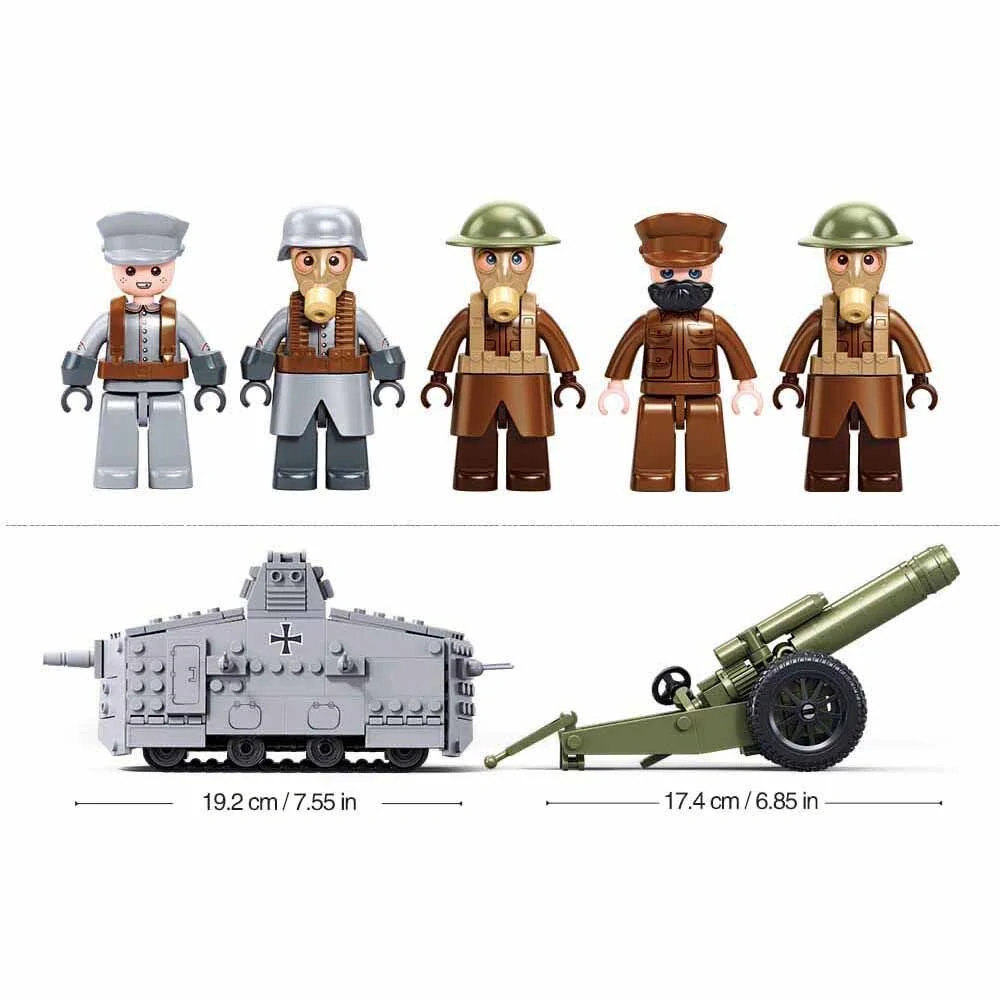 Sluban Army M38-B1295 Tank WWI 47Vs