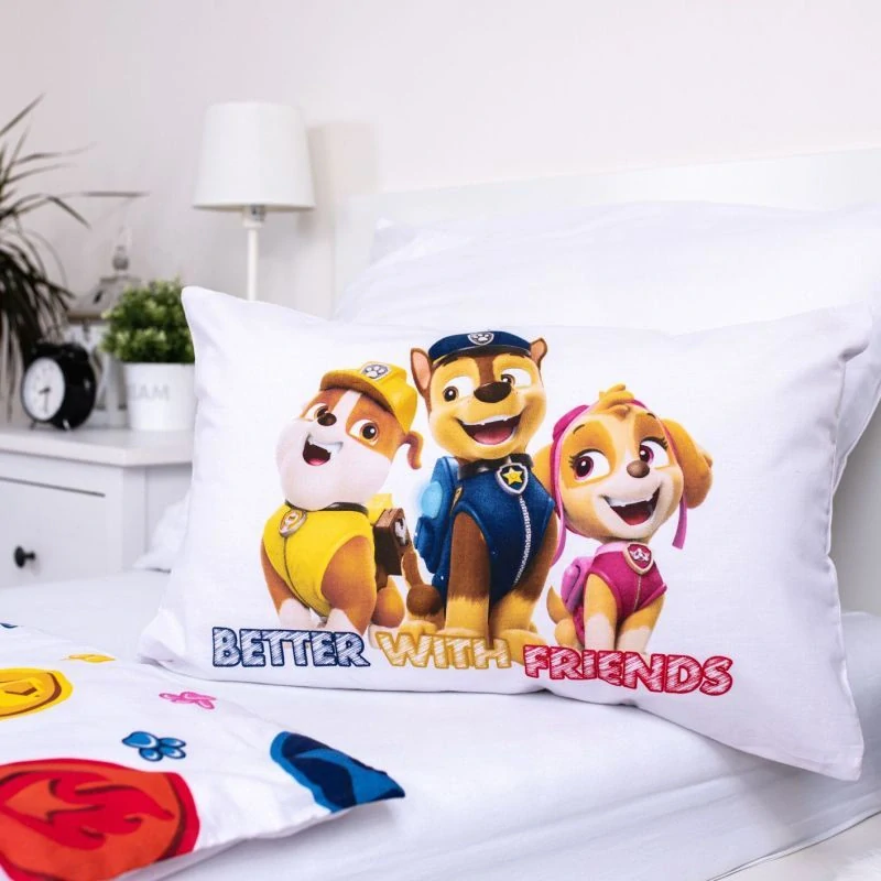 JERRY FABRICS Povlečení do postýlky Paw Patrol PP498 baby Bavlna, 100/135, 40/60 cm