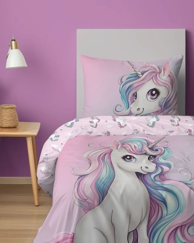 Detexpol Povlečení Jednorožec magic Bavlna, 140/200, 70/80 cm