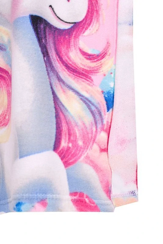 FARO Pončo Jednorožec balónky micro  Polyester - mikrovlákno, 50/100