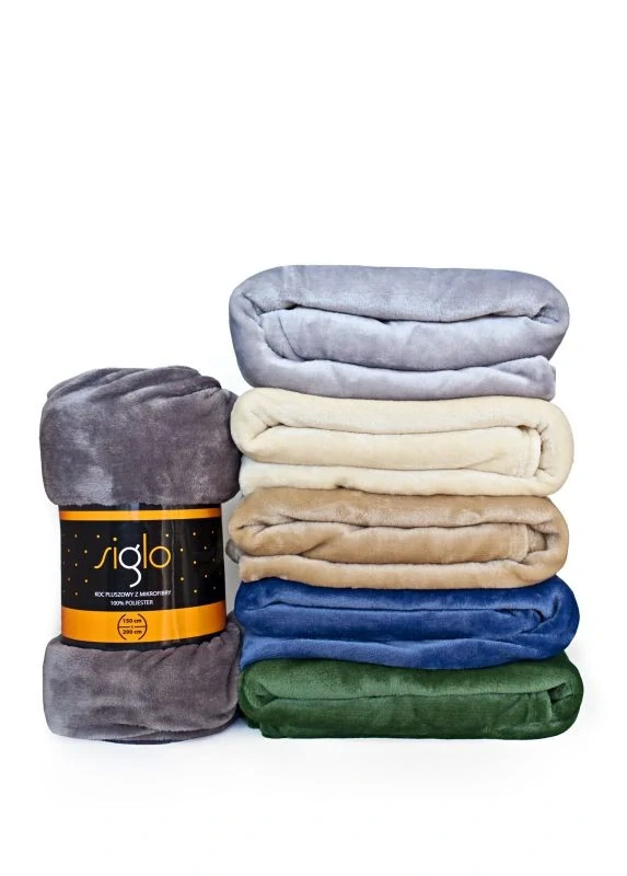 FARO Deka mikroplyš super soft modrá  Polyester, 150/200 cm