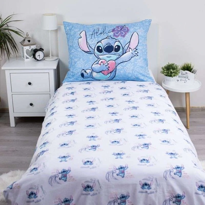JERRY FABRICS Povlečení Lilo and Stitch Wave Bavlna, 140/200, 70/90 cm