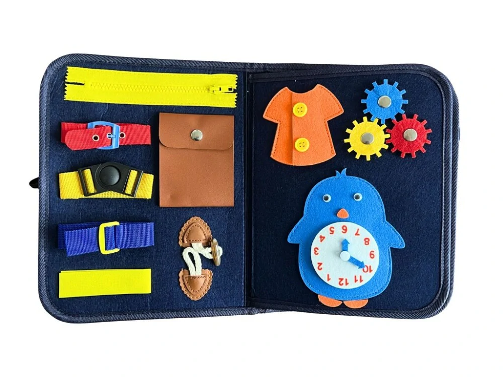 2Kids Toys Senzorická busy kniha Vodní / Dino svět