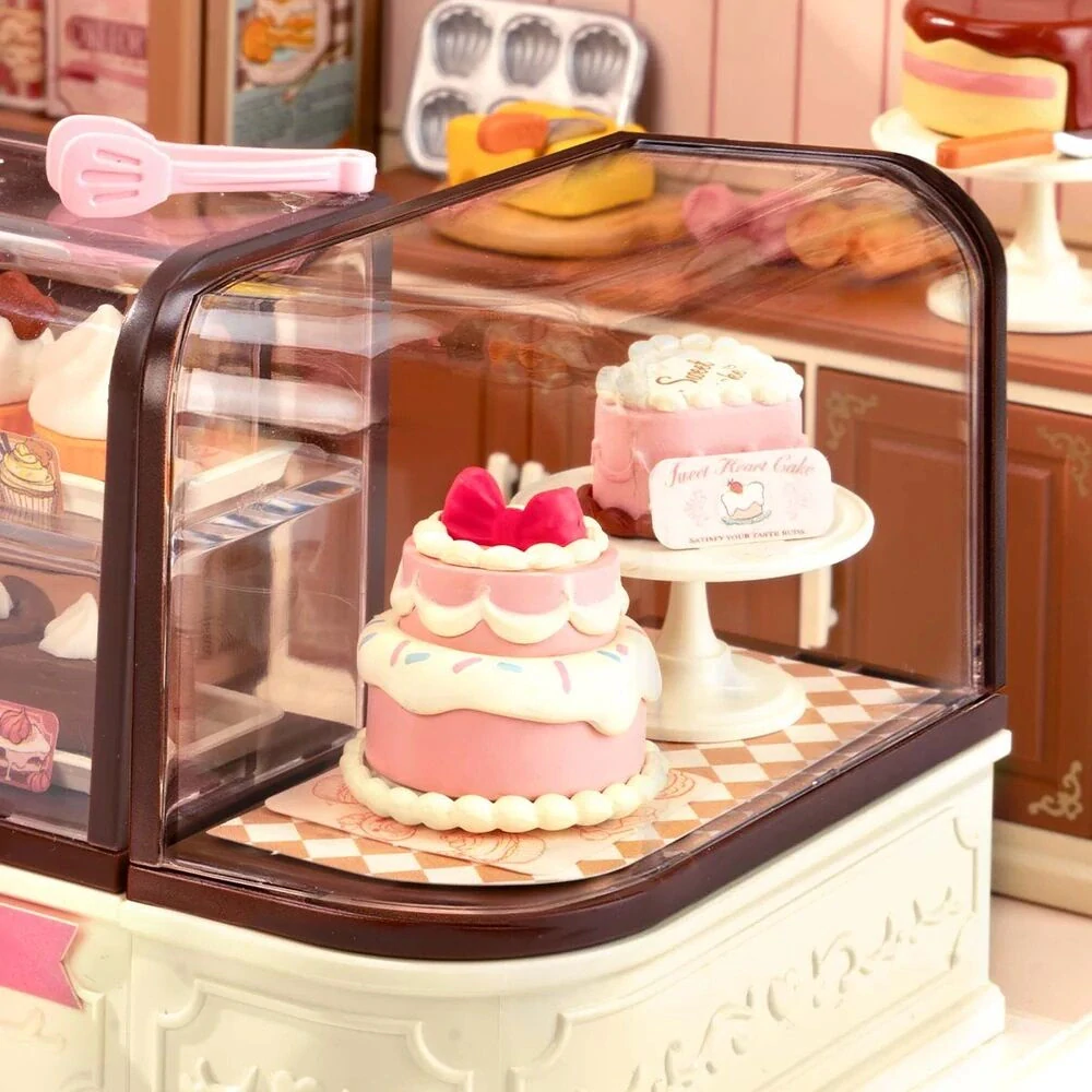 RoboTime 3D dřevěná skládačka Miniatura domečku Cukrárna Tasty