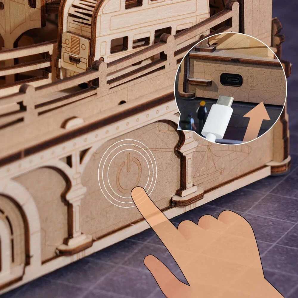 RoboTime 3D mechanická skládačka kuličkové dráhy Londýn