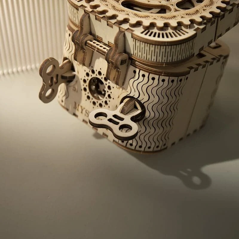 RoboTime 3D dřevěná mechanická skládačka Šperkovnice
