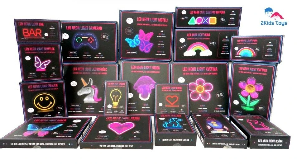 2Kids Toys LED NEON LIGHT lampička Motýl