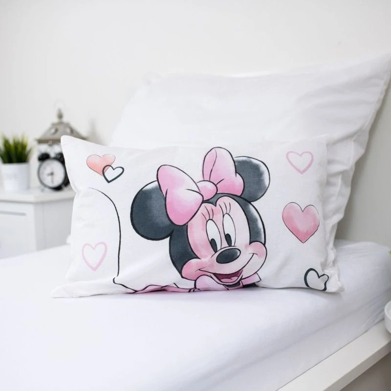 JERRY FABRICS Povlečení do postýlky Minnie Blush Pink baby Bavlna, 100/135, 40/60 cm