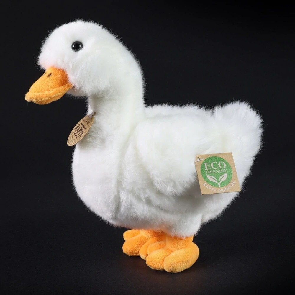 Rappa Plyšová kachna bílá 24 cm ECO-FRIENDLY