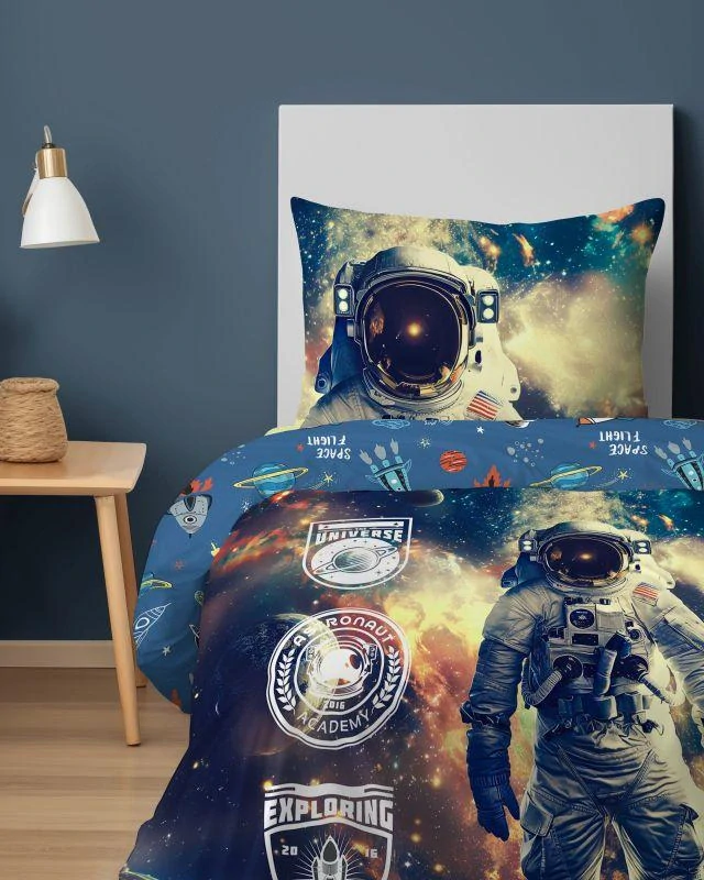 DETEXPOL Povlečení Kosmonaut  Bavlna, 140/200, 70/80 cm