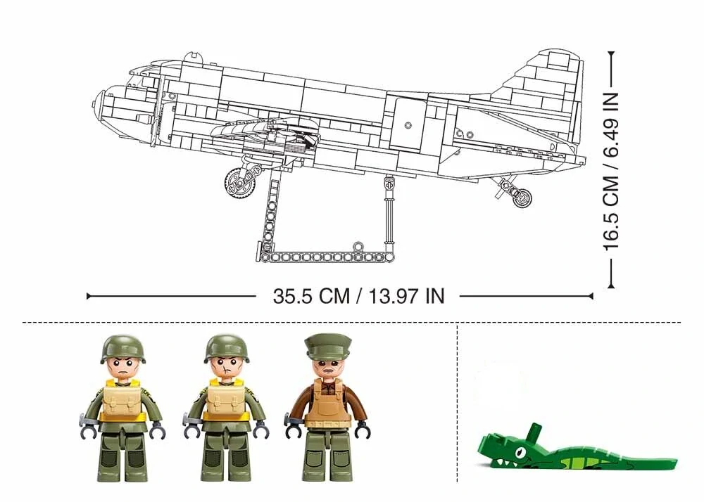 Sluban M38-B1366 Transportní letoun Douglas C-47
