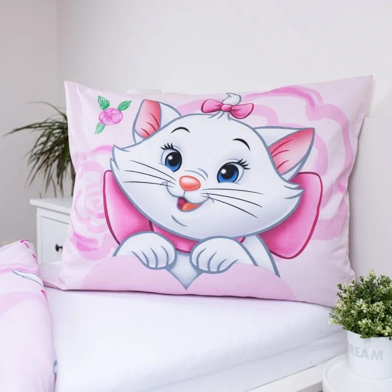 JERRY FABRICS Povlečení Kočička Marie Pink 03 Bavlna, 140/200, 70/90 cm