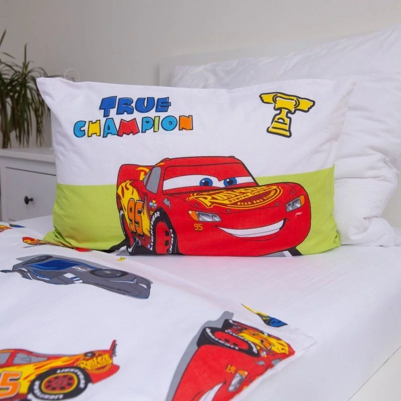 JERRY FABRICS Povlečení do postýlky Cars Champion baby Bavlna, 100/135, 40/60 cm
