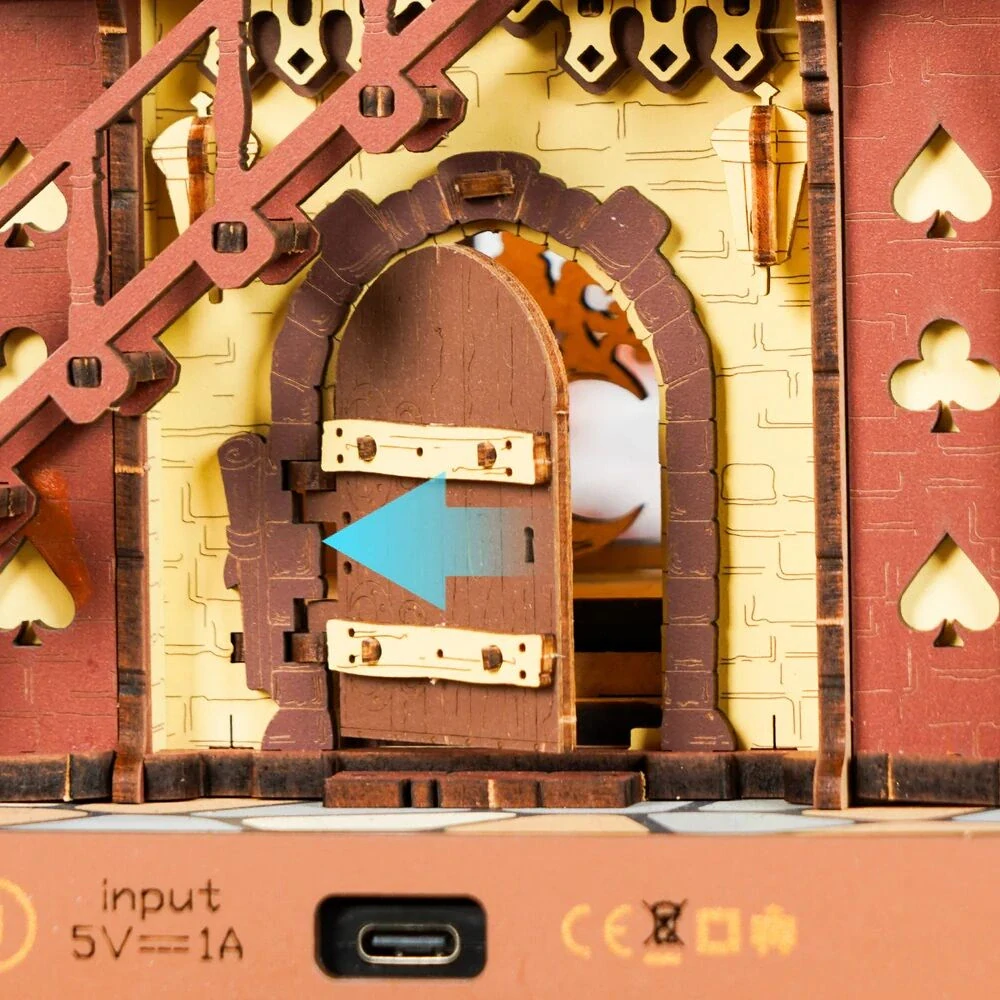 RoboTime 3D dřevěná mechanická skládačka Kukačkové hodiny