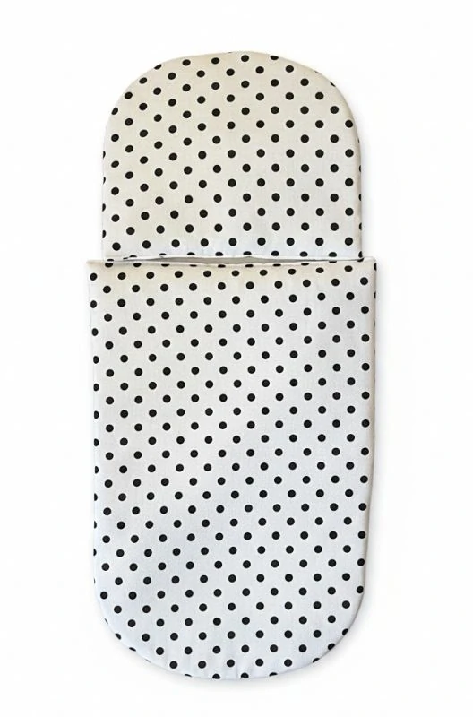 SDS Peřinky do kočárku pro panenky Puntíky bílá_Hvězdičky bílá Bavlna, výplň: Polyester, 1x 27x40 cm / 25x20 cm