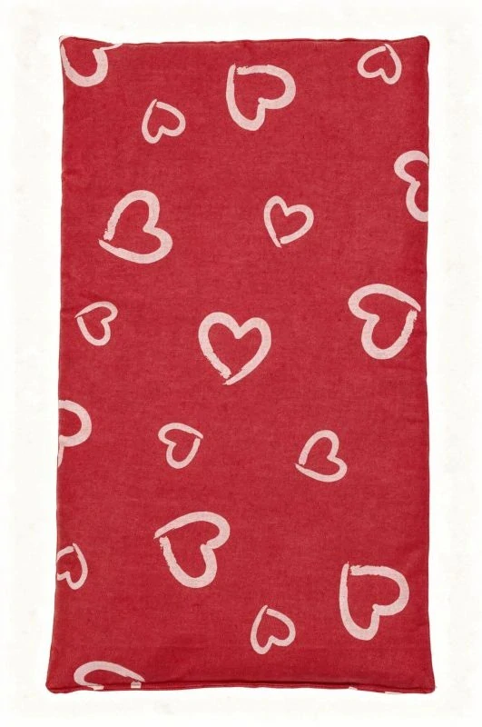 SDS Matrace do postýlky pro panenky Srdíčka velká červená_Srdíčka malá červená,  Bavlna, výplň: Polyester, 50x28 cm