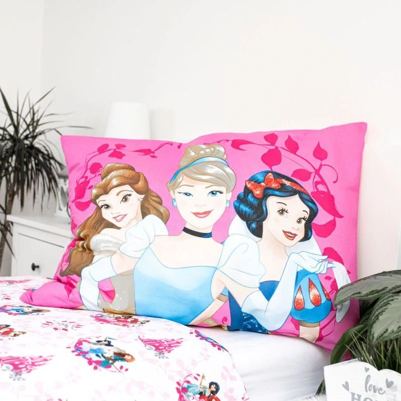 JERRY FABRICS Povlečení Princezny Heart Bavlna, 140/200, 70/90 cm