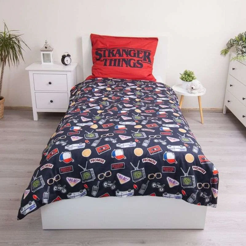 JERRY FABRICS Povlečení Stranger Things Upside Down Bavlna, 140/200, 70/90 cm