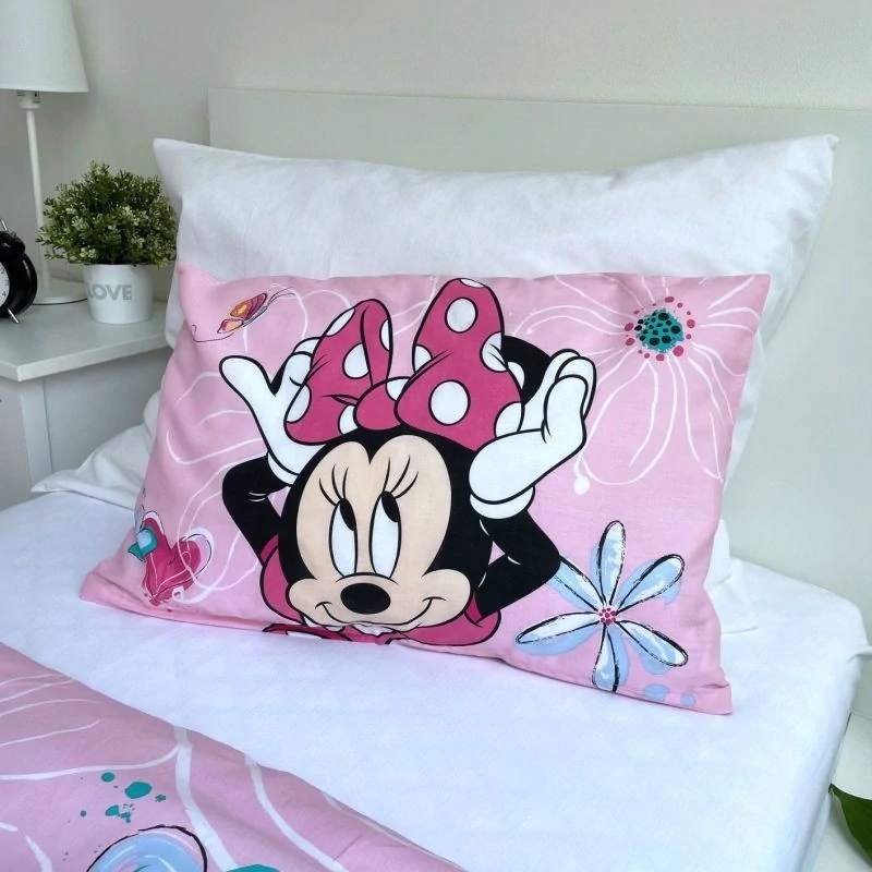 JERRY FABRICS Povlečení do postýlky Minnie Flowers 02 baby Bavlna, 100/135, 40/60 cm
