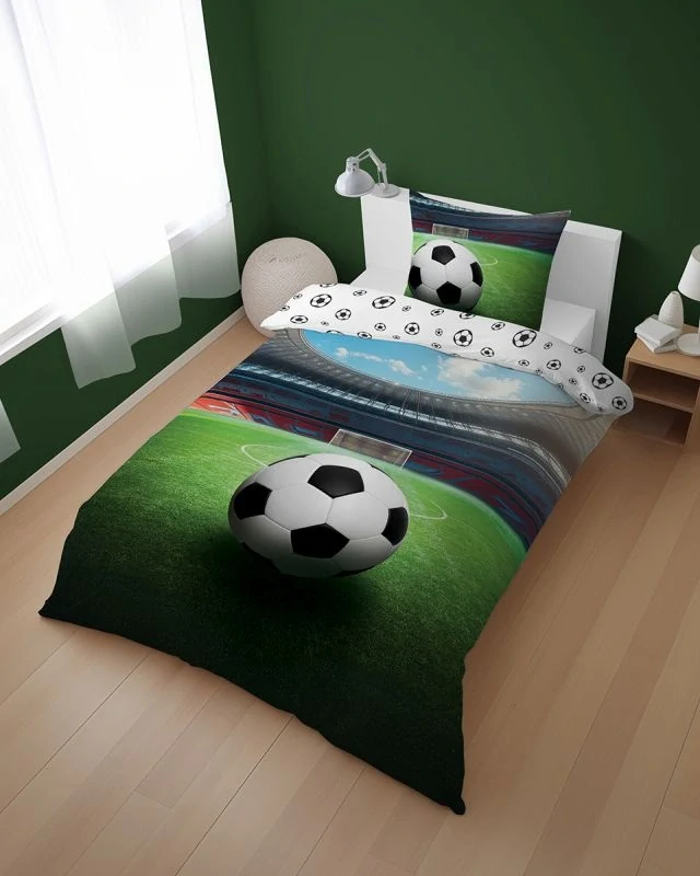 DETEXPOL Povlečení Fotbal stadion II Bavlna, 140/200, 70/80 cm