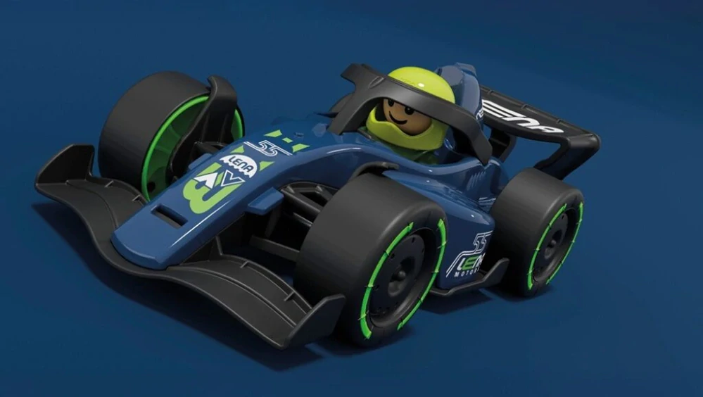 Lena Závodní vůz Formule tmavě modrá