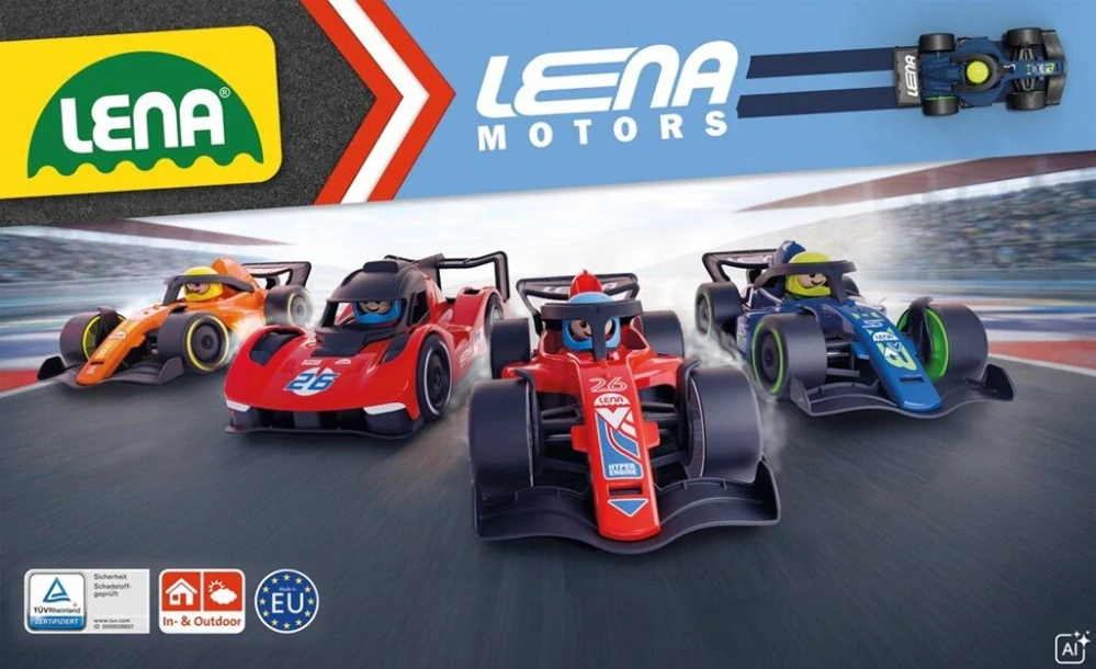 Lena Závodní vůz Formule oranžová