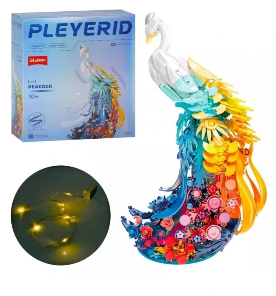 Sluban Pleyerid M38-P8161 Páv s LED osvětlením