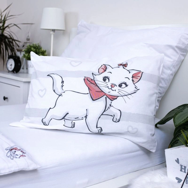 JERRY FABRICS Povlečení do postýlky Kočička Marie Bow baby Bavlna, 100/135, 40/60 cm
