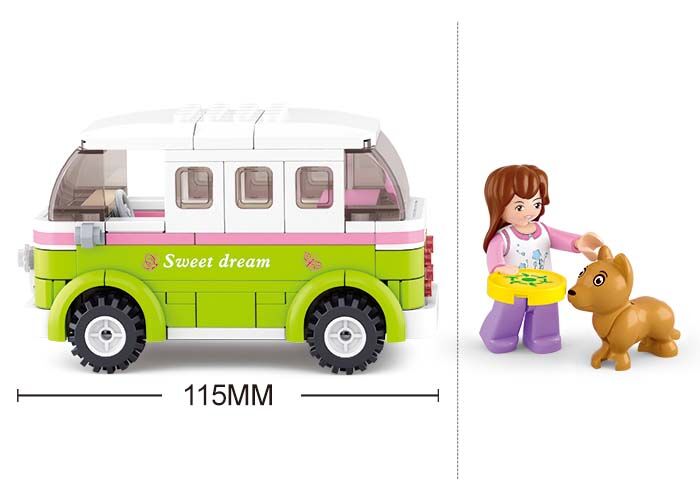 Sluban Girls Dream Town M38-B0523 Obytné auto