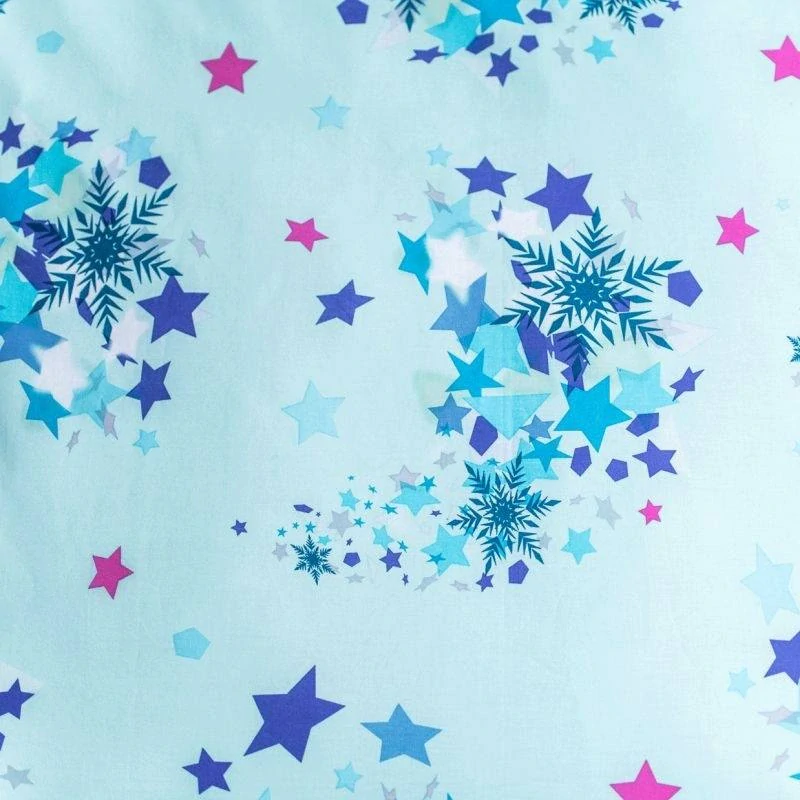 Jerry Fabrics Povlečení Ledové Království Light Blue 02 Svítící  Bavlna, 140/200, 70/90 cm