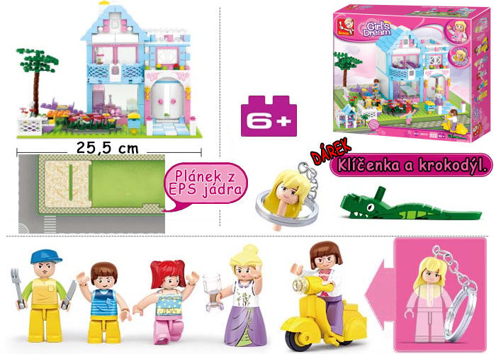 Sluban Girls Dream Town M38-B0535 Rodinný dům