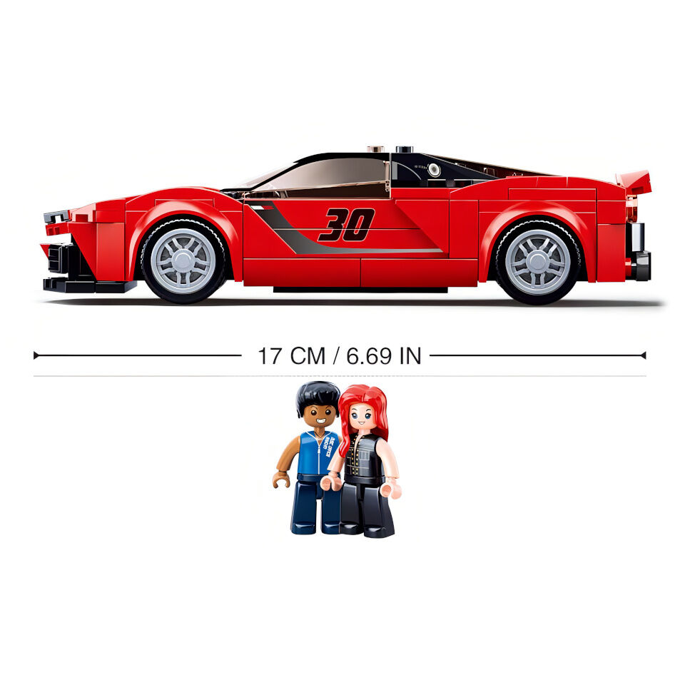 Sluban Modely M38-B0955 Červený italský sporťák