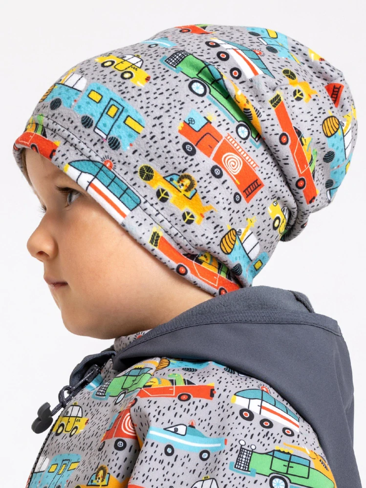 Unuo Dětská čepice fleecová Homeless ZOO na výletě S (45-48 cm)