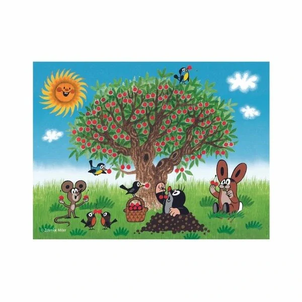 Dino Dřevěné kostky Krtkův rok 12 ks