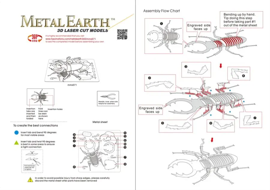 METAL EARTH 3D puzzle Roháč obecný