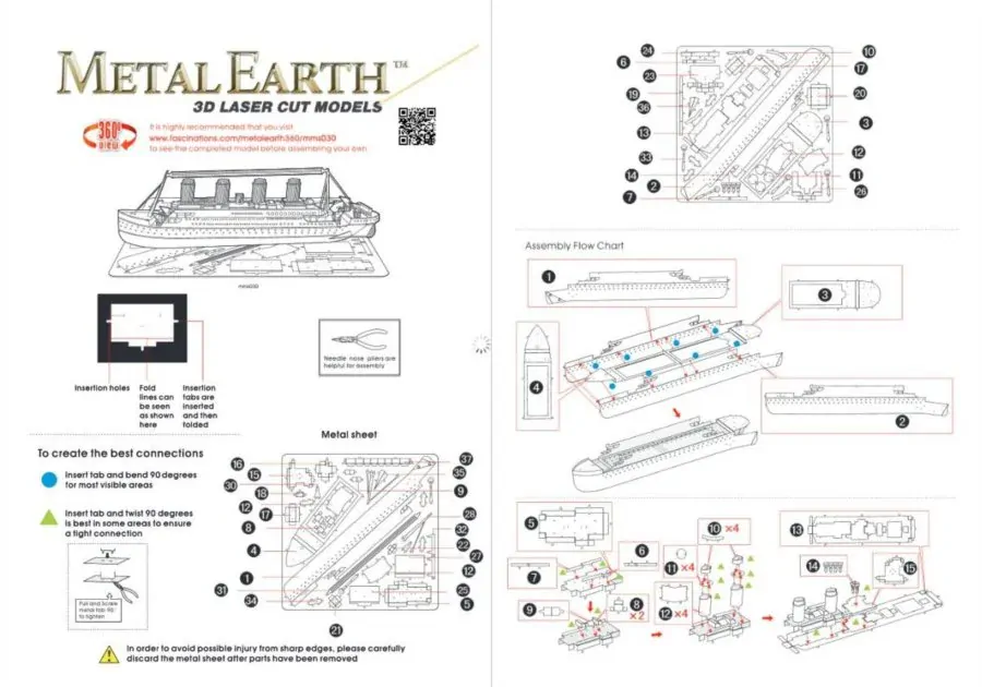 METAL EARTH 3D puzzle Titanic