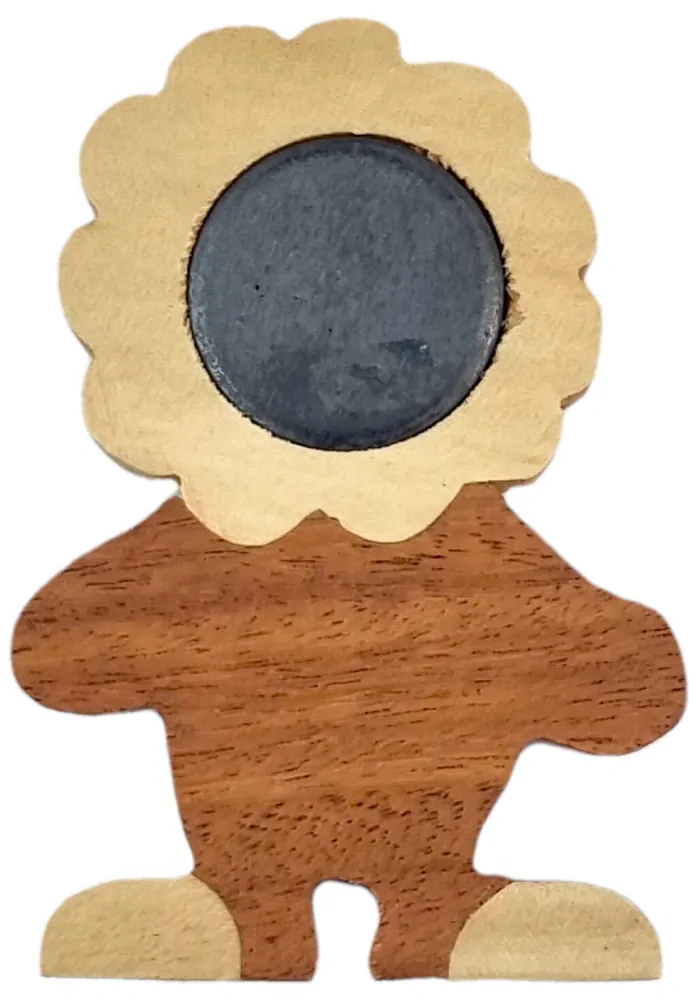 2Kids Toys Dřevěná magnetka velká Lev stojící
