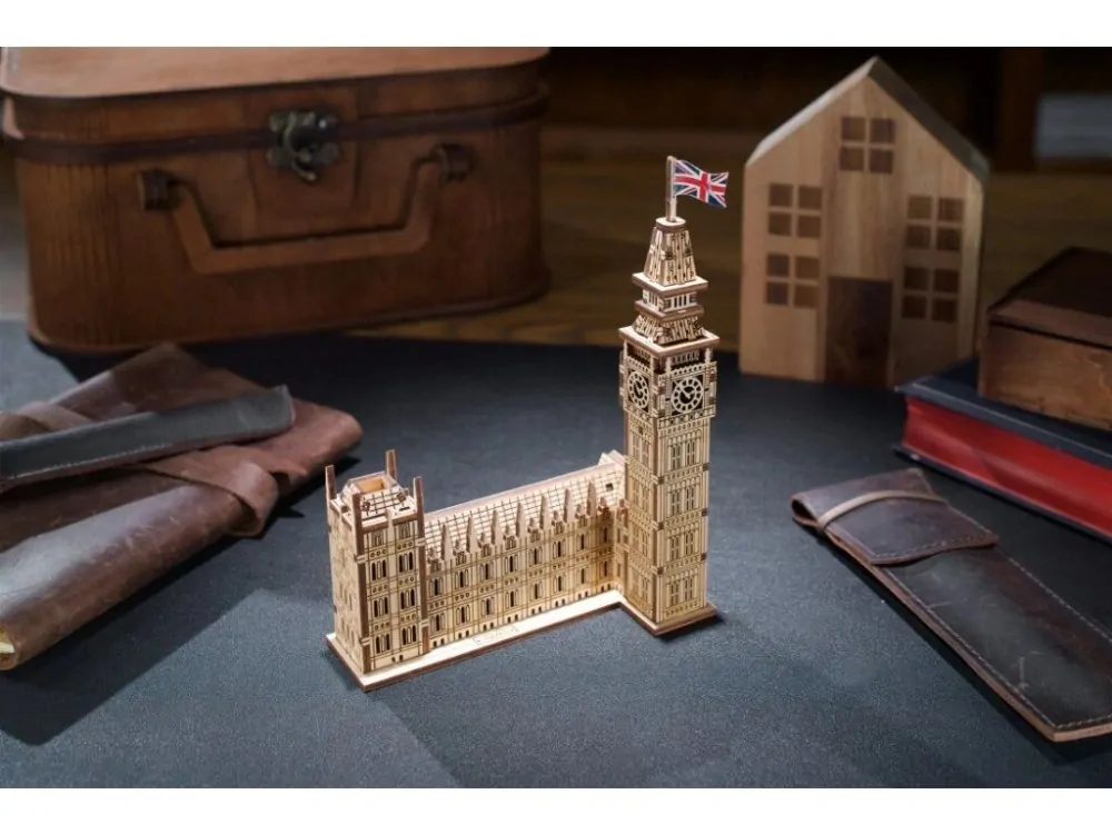 Ugears 3D dřevěné mechanické puzzle Big Ben