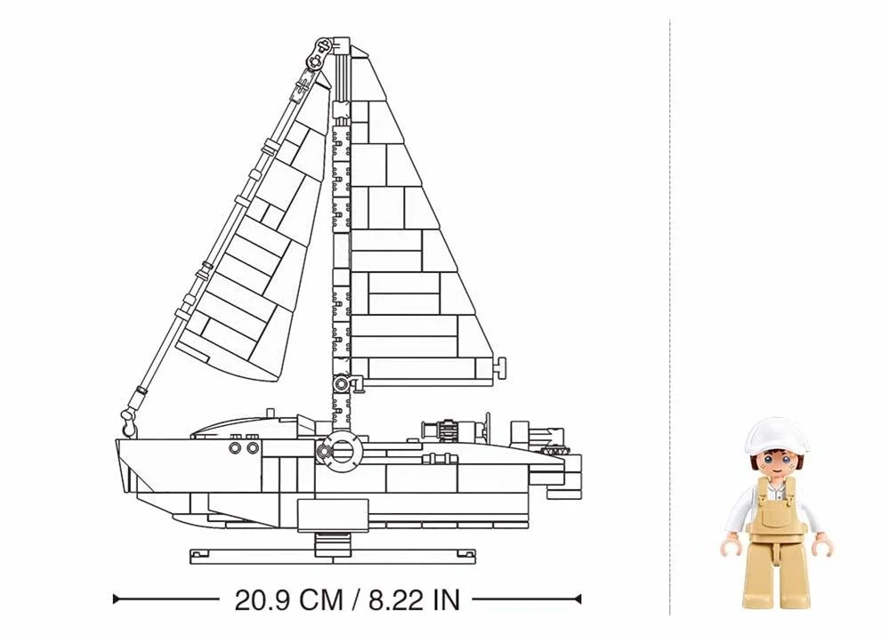 Sluban Model Bricks M38-B1190 Rychlá loď Rodeo v měřítku 1:35