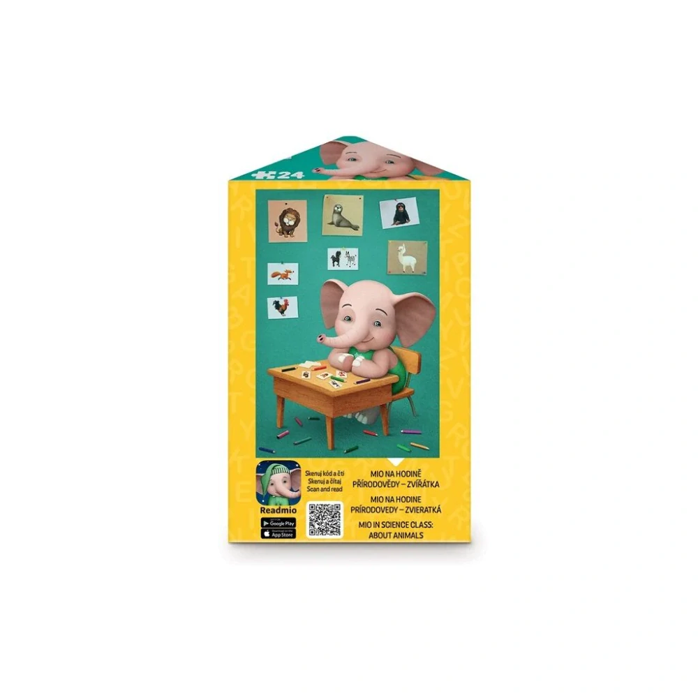 Dino Puzzle triangl Sloník Mio 24 dílků