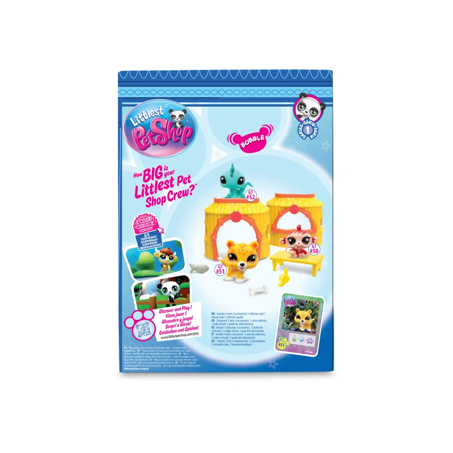 Hasbro Littlest Pet Shop 3 zvířátka Džungle