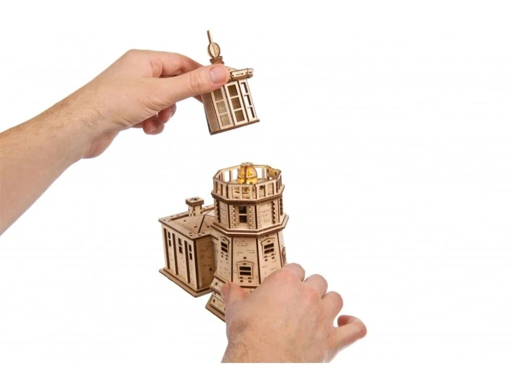 Ugears 3D dřevěné mechanické puzzle Maják Split Rock