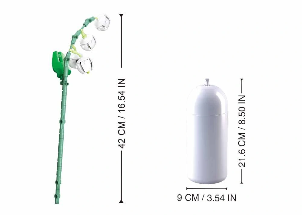 Sluban Flowers M38-B1101-09 Konvalinky ve váze